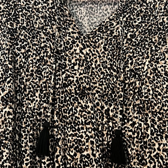 Old Navy Leopard Tassel Swing Dress - Picture 5 of 7
